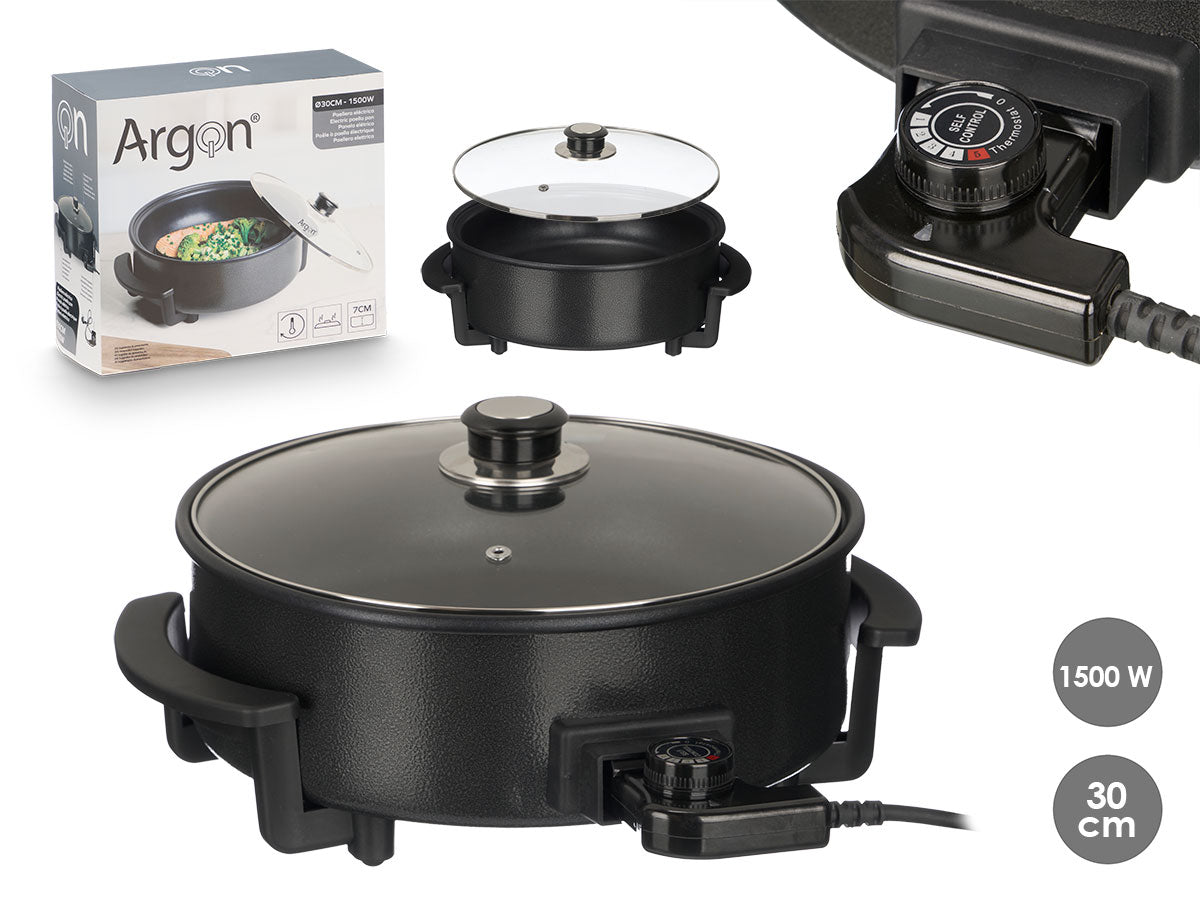 Argon Paellera Eléctrica 30 cm de Diámetro 1500W