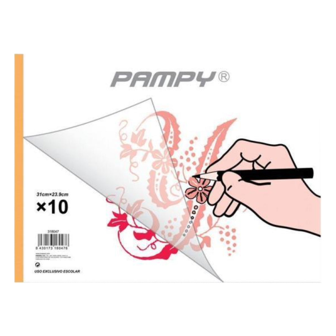 Bolc Papel de Calco 10 Hojas A4 Pampy
