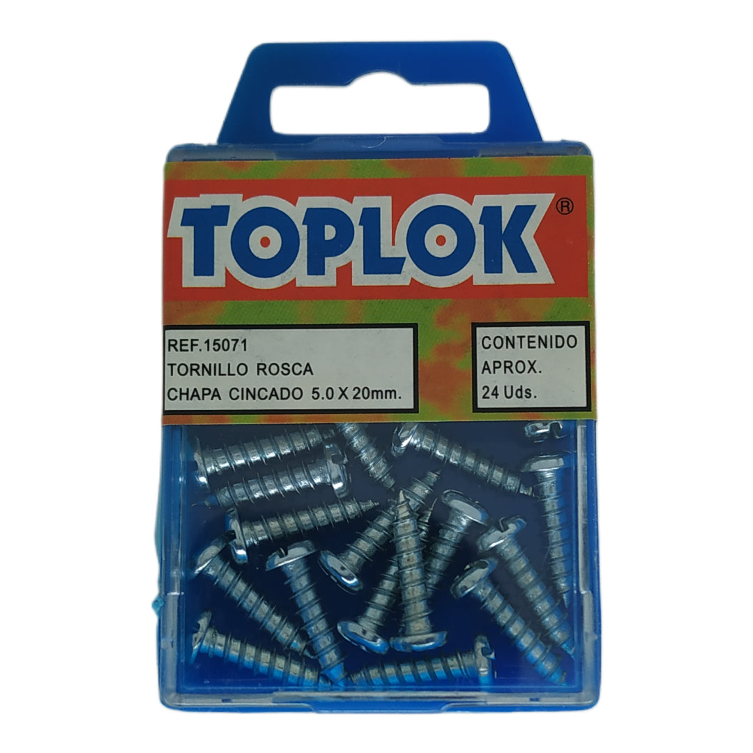 Tornillo Rosca Chapa Cincado 5.0x20 mm