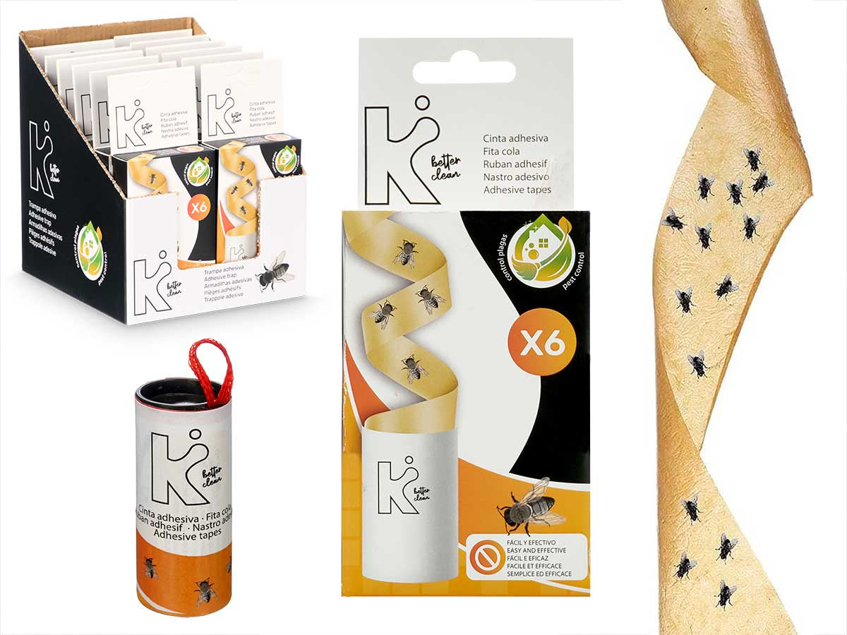 Trampa Adhesiva para Moscas Set 6 ud