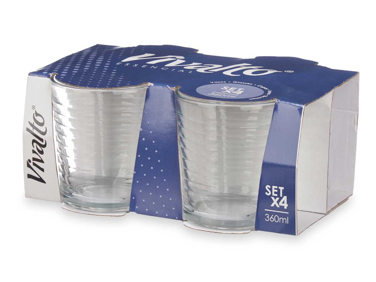 vivalto-set-4-vasos-vidrio-rayas-360-ml