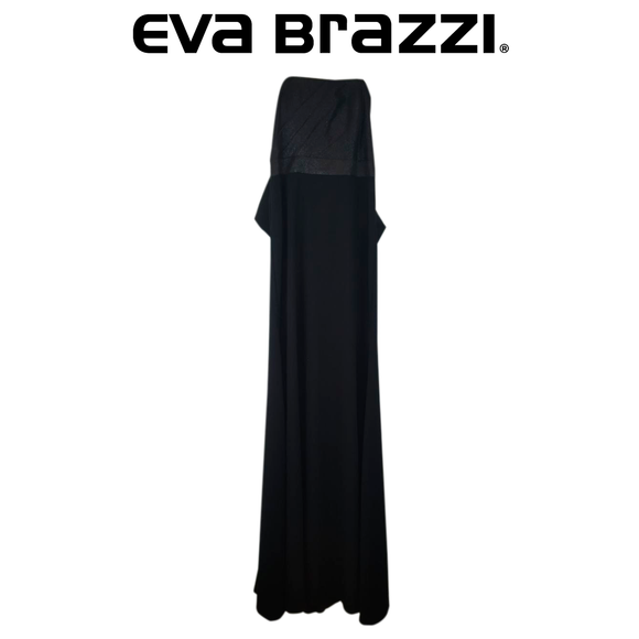 Eva Brazzi vestido largo negro talla M