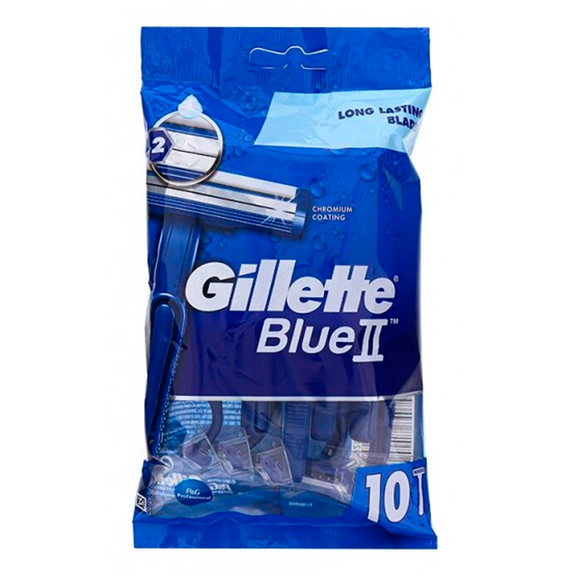 GILLETTE BLUE II MAQUINILLA 10 U. 2 HOJAS.