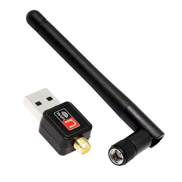 YACSEJAO USB WiFi CON ANTENA EXTERNA 150Mbps O 5 dBi 2.4GHz