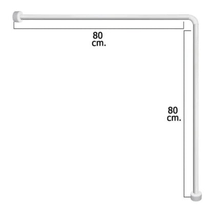 Barra de Ducha L 80x80 cm Leopard