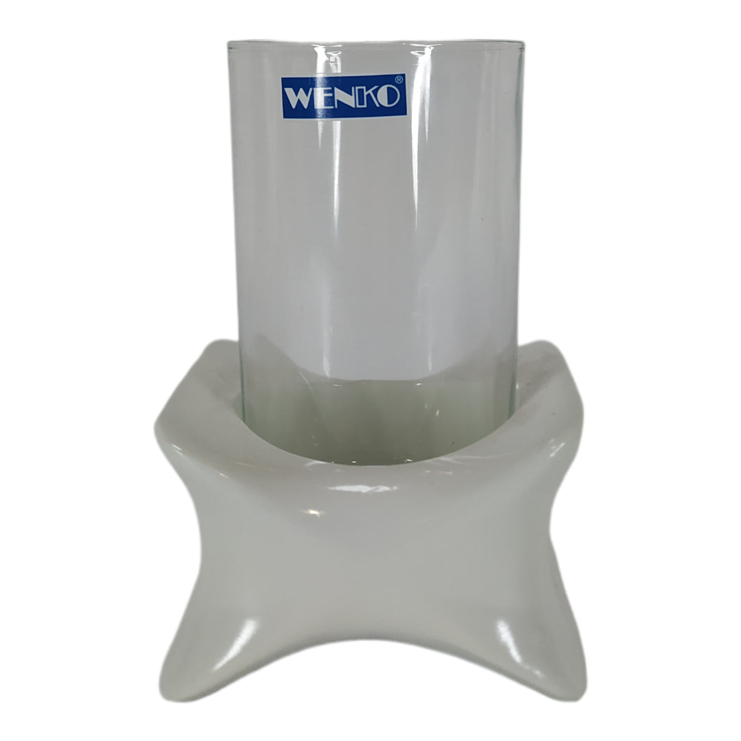 Vaso de Baño de Cristal con Base Marca Wenko