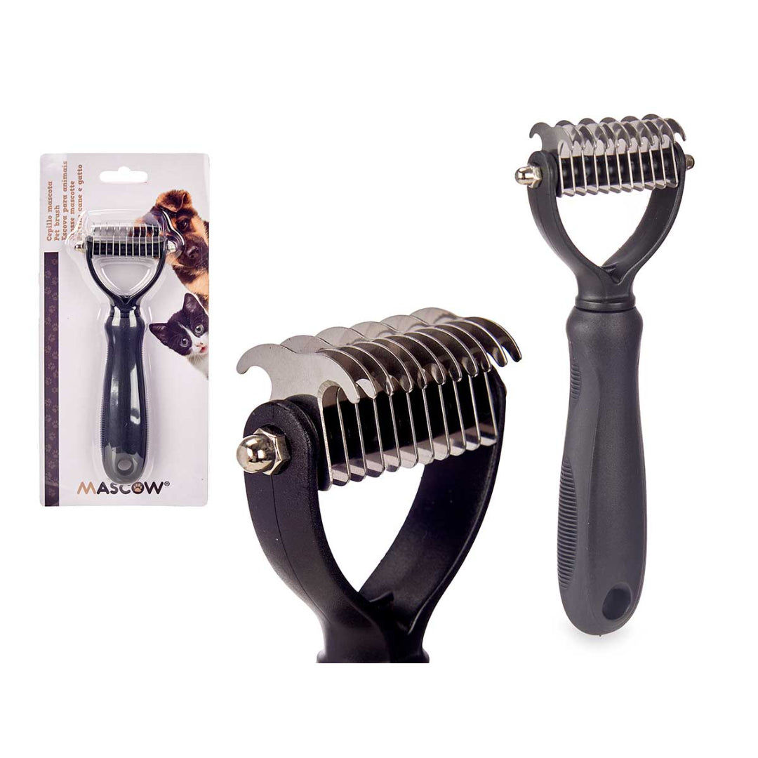 Cepillo con Cuchillas Mascota con Mango Silicona