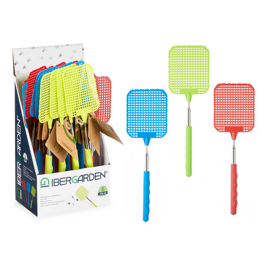 ibergarden-matamoscas-telescopico-72-cm-extendido-3-colores-surtidos