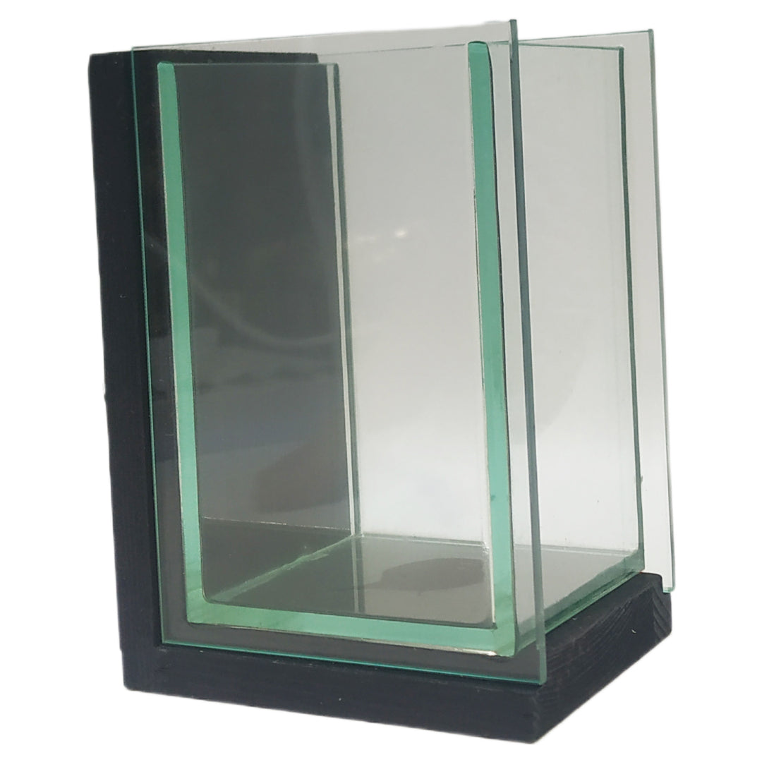 jarron-transparente-cristal-y-madera