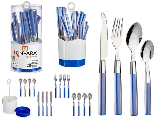 kinvara-set-16-cubiertos-acero-inoxidable-mango-plastico-azul-oscuro