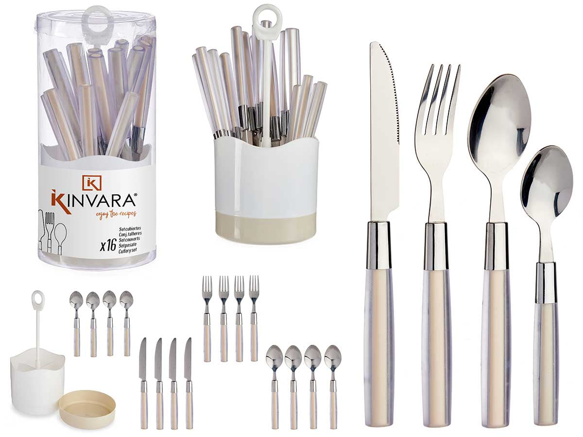 kinvara-set-16-cubiertos-acero-inoxidable-mango-plastico-beige