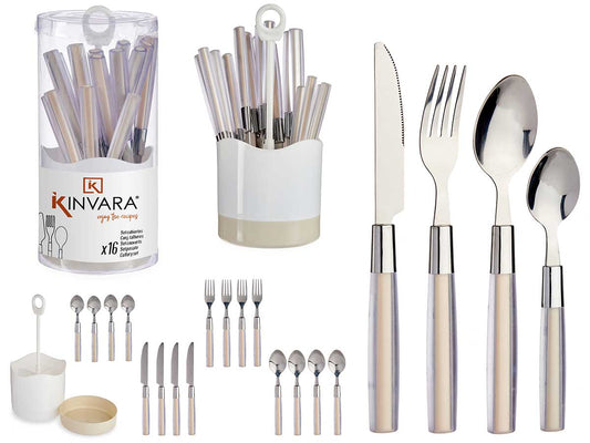 kinvara-set-16-cubiertos-acero-inoxidable-mango-plastico-beige