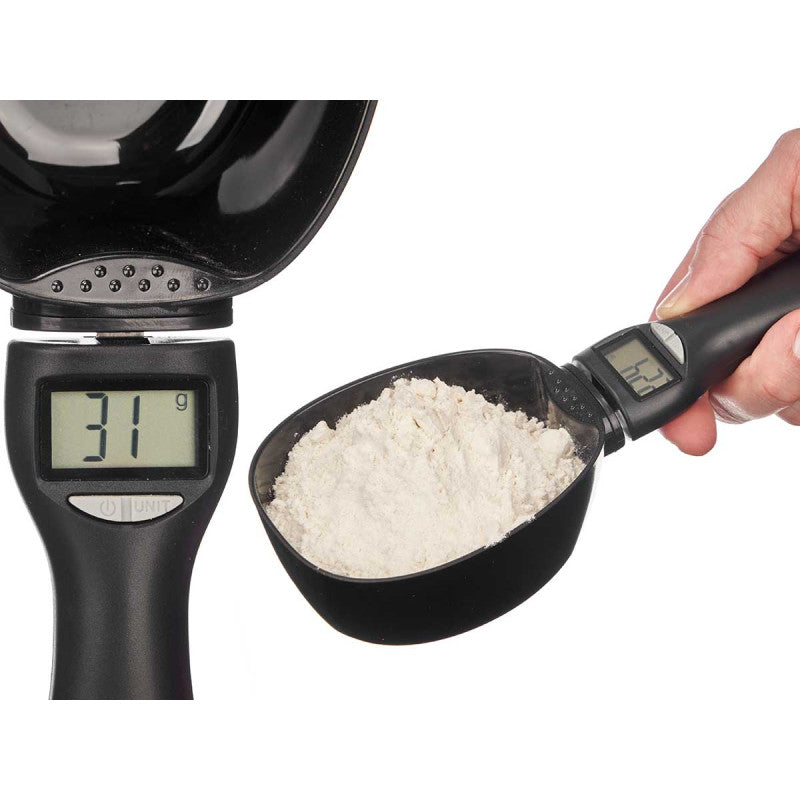 Pala Báscula Cocina Digital Negra