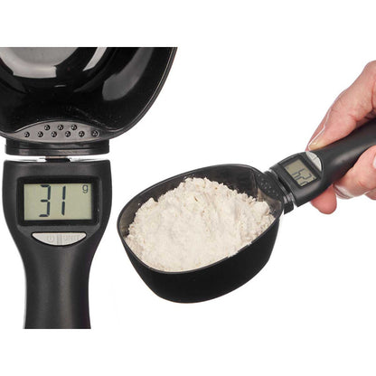 Pala Báscula Cocina Digital Negra