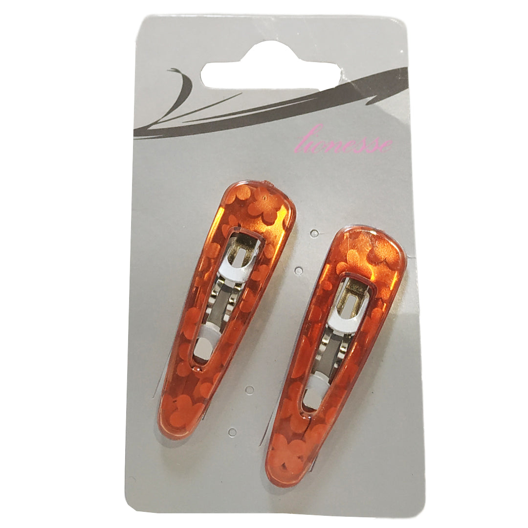 pinzas-pelo-color-naranja-con-flores-2-ud