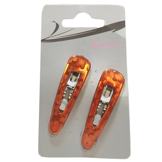 pinzas-pelo-color-naranja-con-flores-2-ud