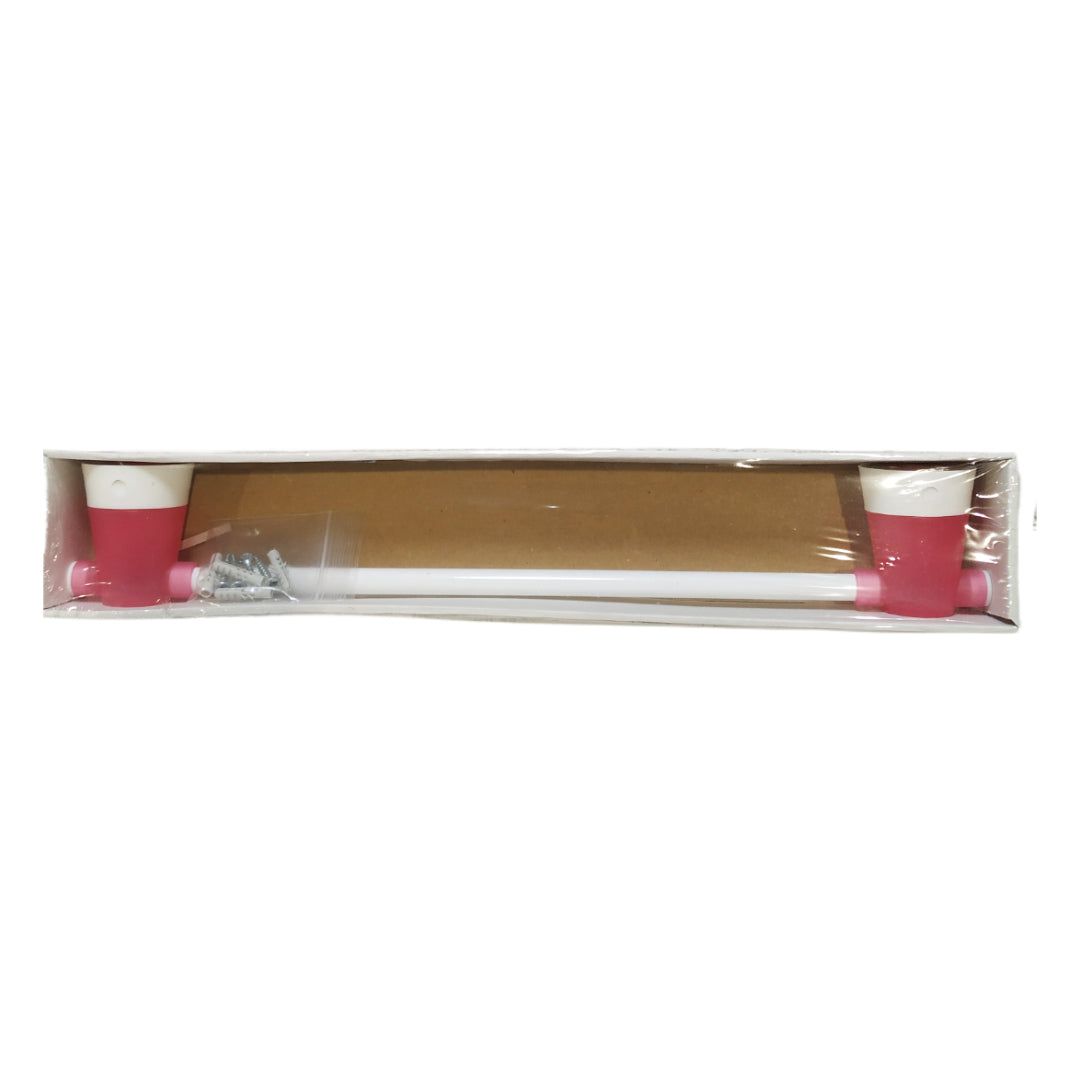 Toallero de Barra Rosa Juypal 41.2 cm Incluye Tornillos y Tacos
