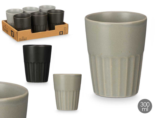 vessia-vaso-cafe-con-leche-surt-2-gris-negro-300-ml