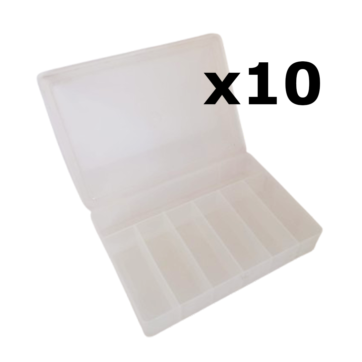 PACK 10UD ORGANIZADOR TRANSPARENTE 200x145x35