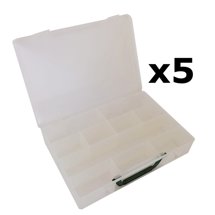 PACK 5UD ORGANIZADOR TRANSPARENTE 300x220x55