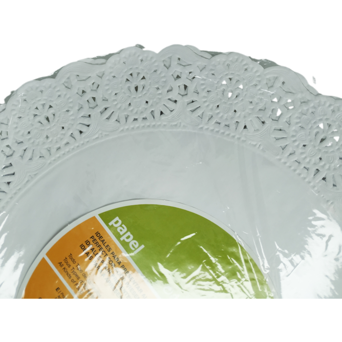 BLONDA PAPEL REDONDA BLANCA 32CM 7 UD. BEST PRODUCTS - Imagen 2