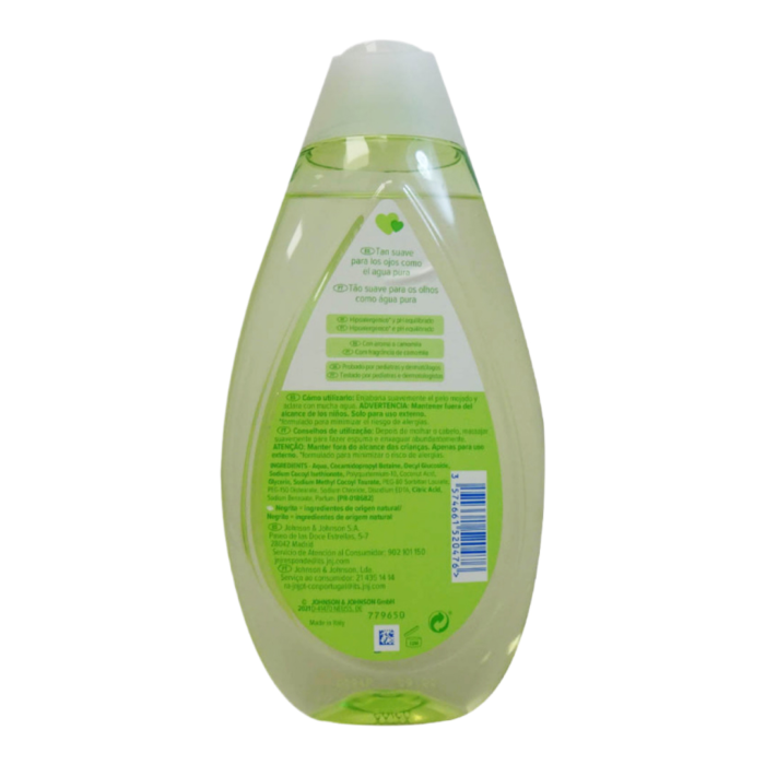 CHAMPÚ JOHNSON'S BABY CAMOMILA 500 ML - Imagen 2