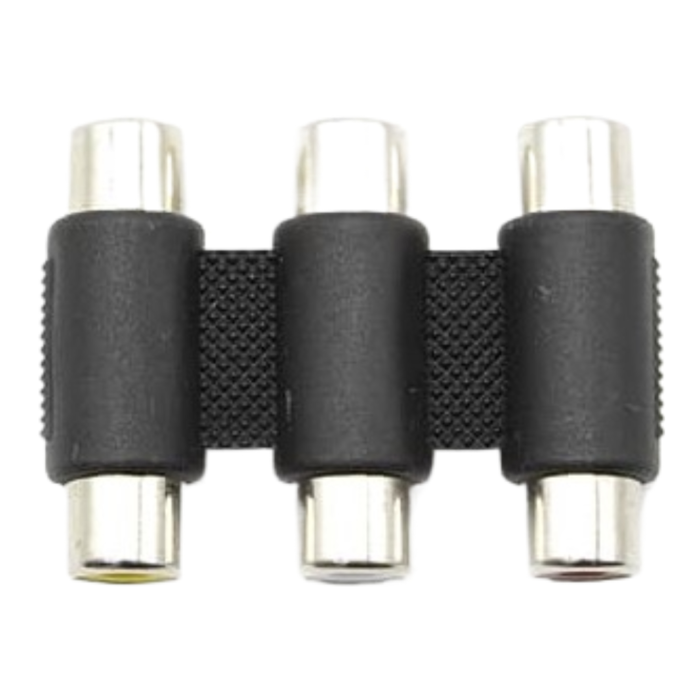 CONECTOR AUDIO VIDEO TRIPLE RCA - Imagen 2