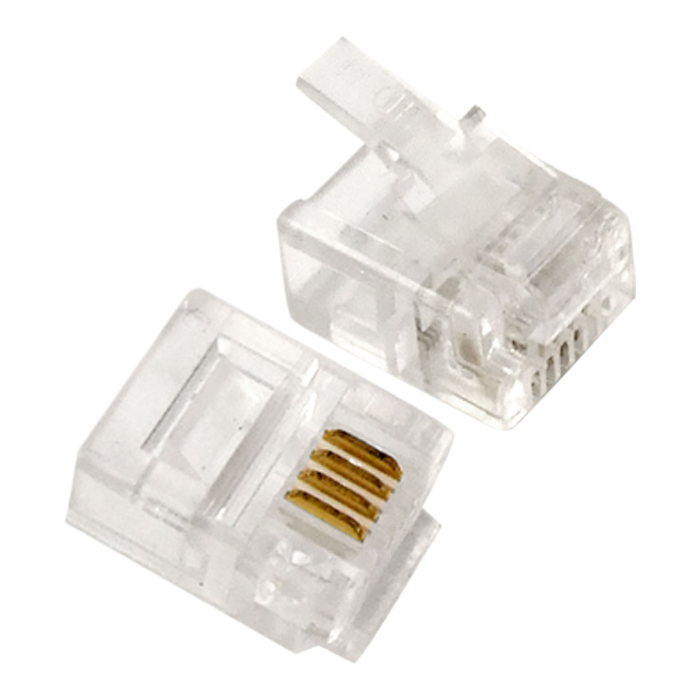 CONECTOR MODULAR PARA TELEFONO 4 VIAS BL.4