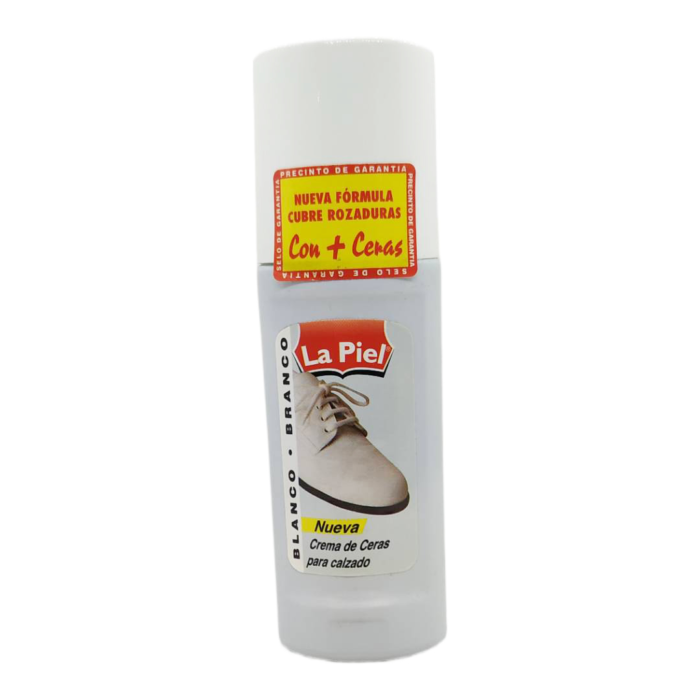 CREMA PARA ZAPATOS EN TUBO CON APLICADOR COLOR BLANCO 50ML