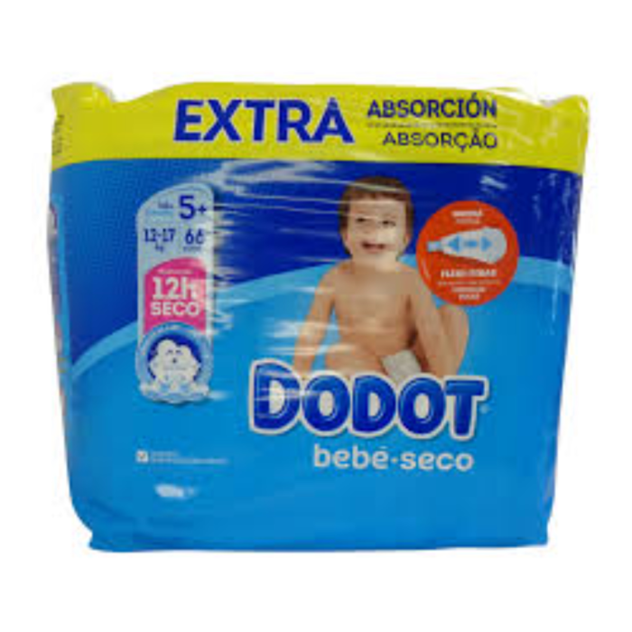 DODOT PAÑALES BEBE SECO T5 66UD