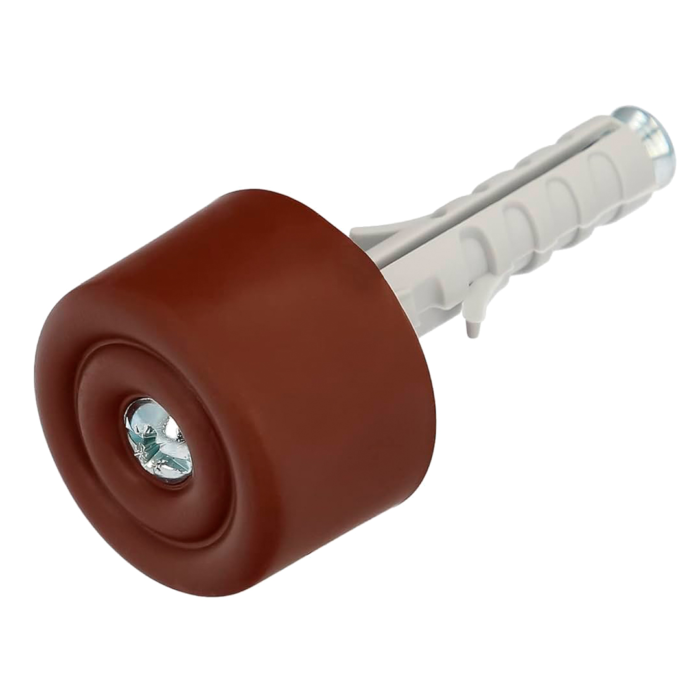 TOPE ADHESIVO CON TORNILLO INCLUIDO 2UD. MARRON