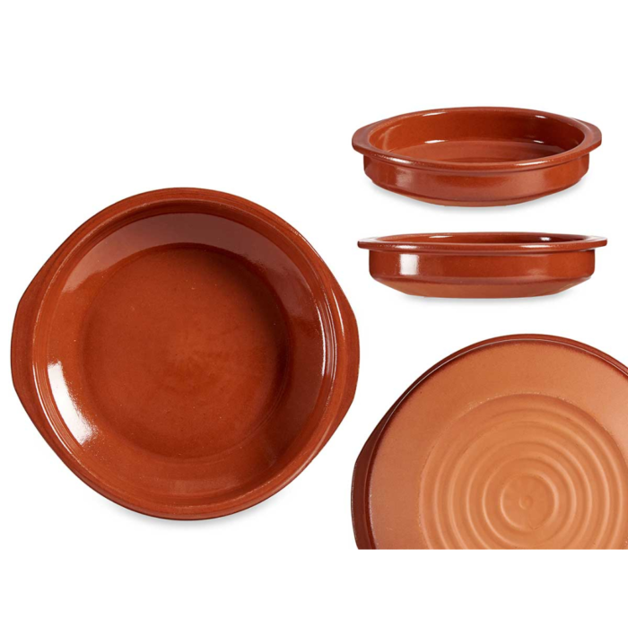 CAZUELA REDONDA DE BARRO DIAM 20 CM