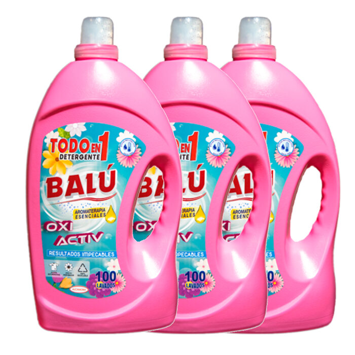 DETERGENTE LIQUIDO BALÚ TODO EN 1 | PACK 300 LAVADOS 3x5 LITROS