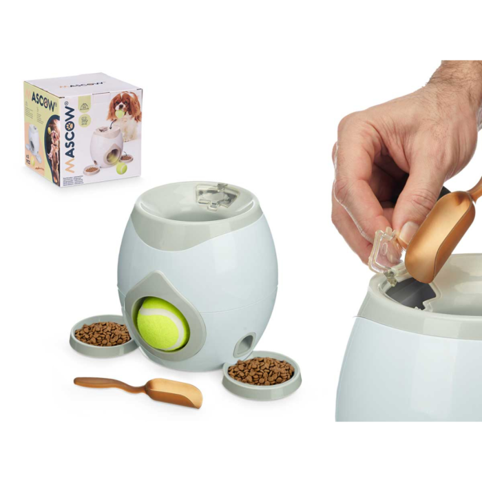DISPENSADOR DE PREMIOS PARA MASCOTA AL ENCESTAR PELOTA
