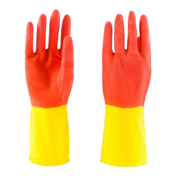 GUANTES DE LATEX BICOLOR T-GRANDE