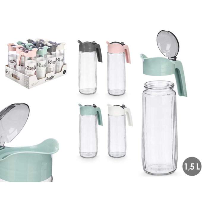 JARRA DE AGUA DE VIDRIO 1,5L