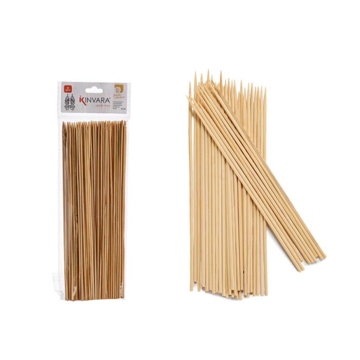 PINCHOS MORUNOS DE BAMBU IDEAL BARBACOS 25CM 85 UD