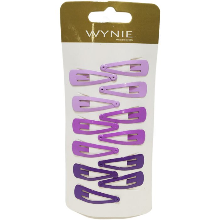 Pinzas para el pelo colores variados 3 tonos/pack 12ud - Imagen 2