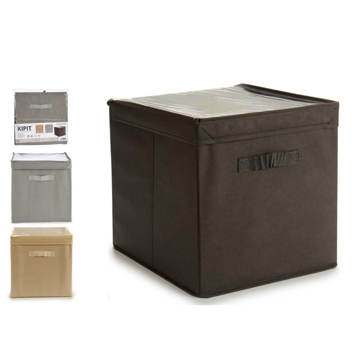 PUFF CAJA PLEGABLE ORGANIZADORA TNT 31X31X31 CM