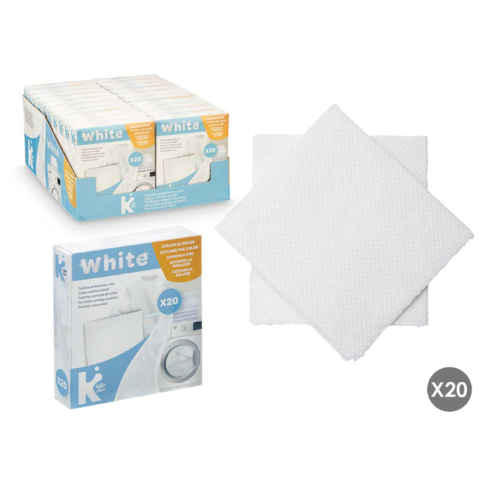TOALLITAS ATRAPACOLOR ROPA BLANCA 20 UD