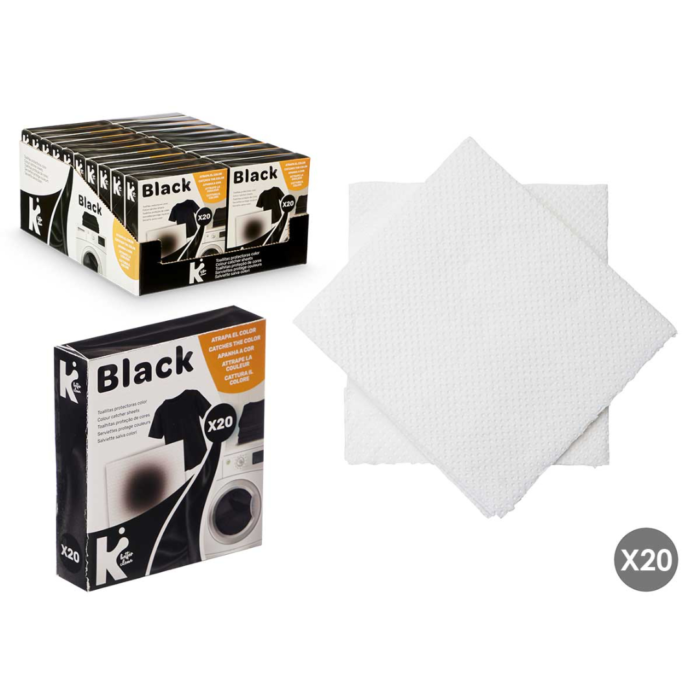 TOALLITAS ATRAPACOLOR ROPA NEGRA 20 UD