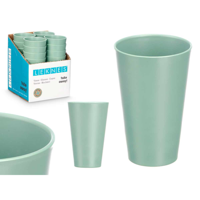 VASO CONICO VERDE 200ML PP ALIMENTOS