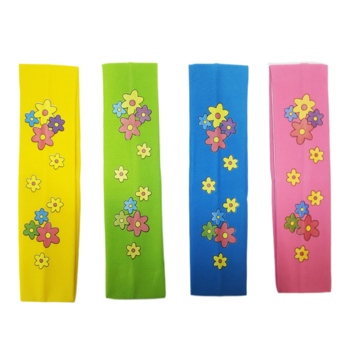 Diadema elástica flores colores variados