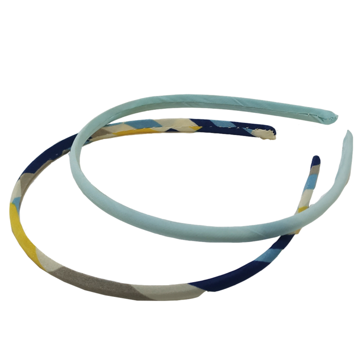 Diademas saten pack de 2 ud tonos azules. Parsa