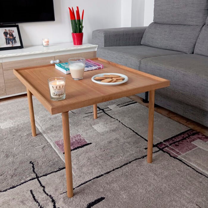 Mesa de centro de roble 60x70cm – con envío gratis - Imagen 3