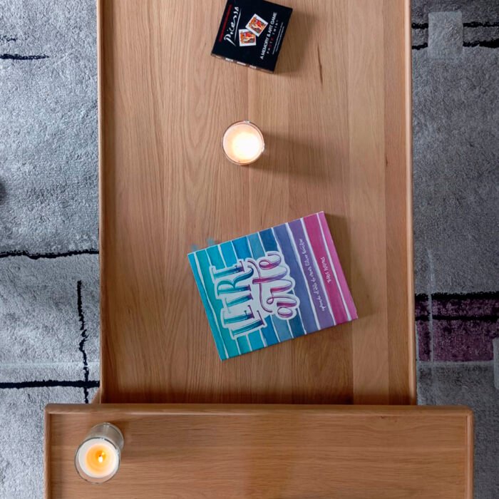 Mesa de centro de roble conjunto– Con envío gratis - Imagen 2