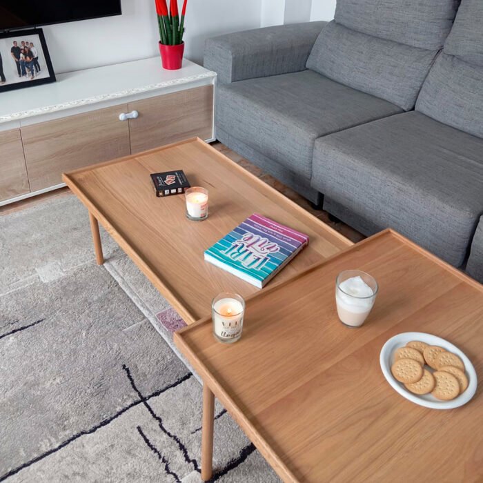 Mesa de centro de roble conjunto– Con envío gratis - Imagen 5