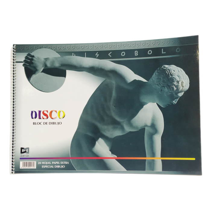 Cuaderno espiral dibujo con recuadro DISCO Din-A4 20 Hojas