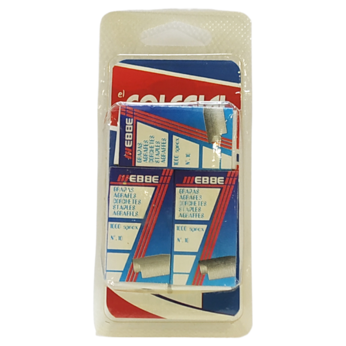 Grapas nº 10 1000ud Pack 3 cajas (3x1000ud) El Colegial