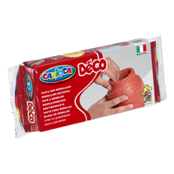 Pasta para moldear terracota Carioca 500 gr